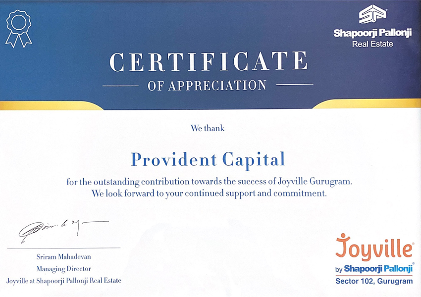 shapoorji-joyvilley-provident-capital-awards